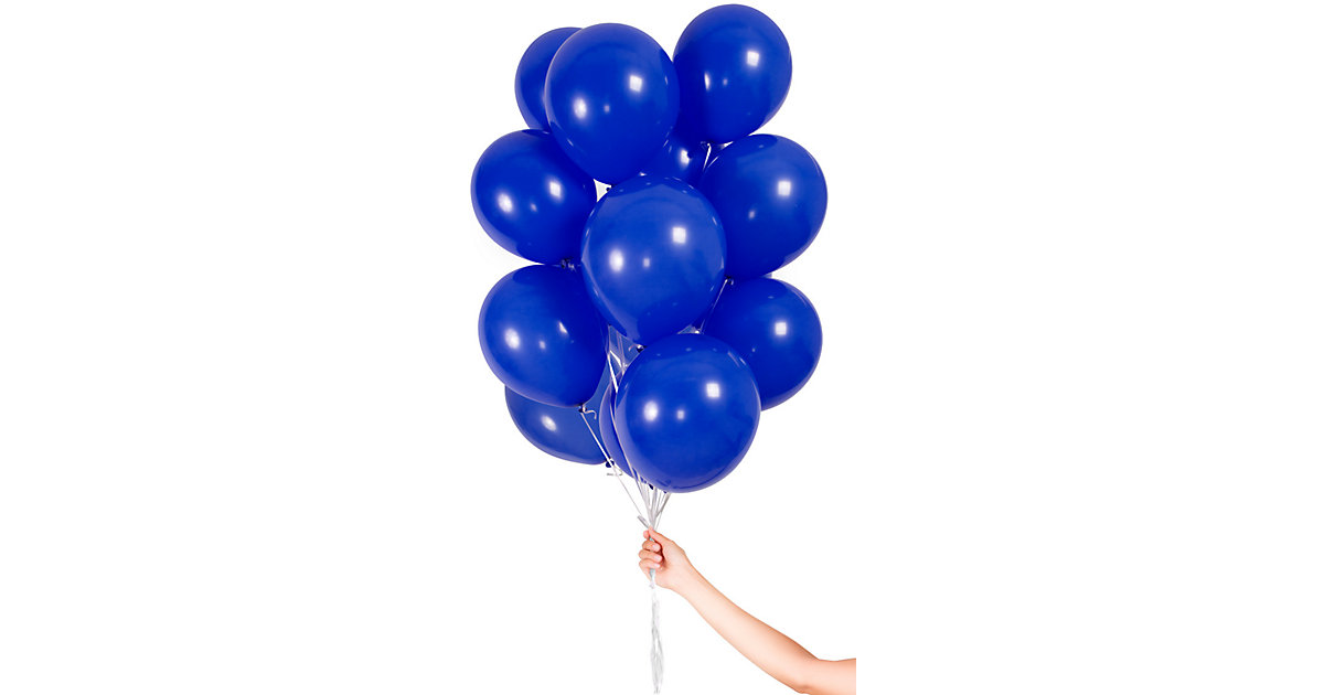 Luftballons Dunkelblau 23 cm, 30 Stück dunkelblau Luftballons Dunkelblau 23 cm, 30 Stück dunkelblau von Folat