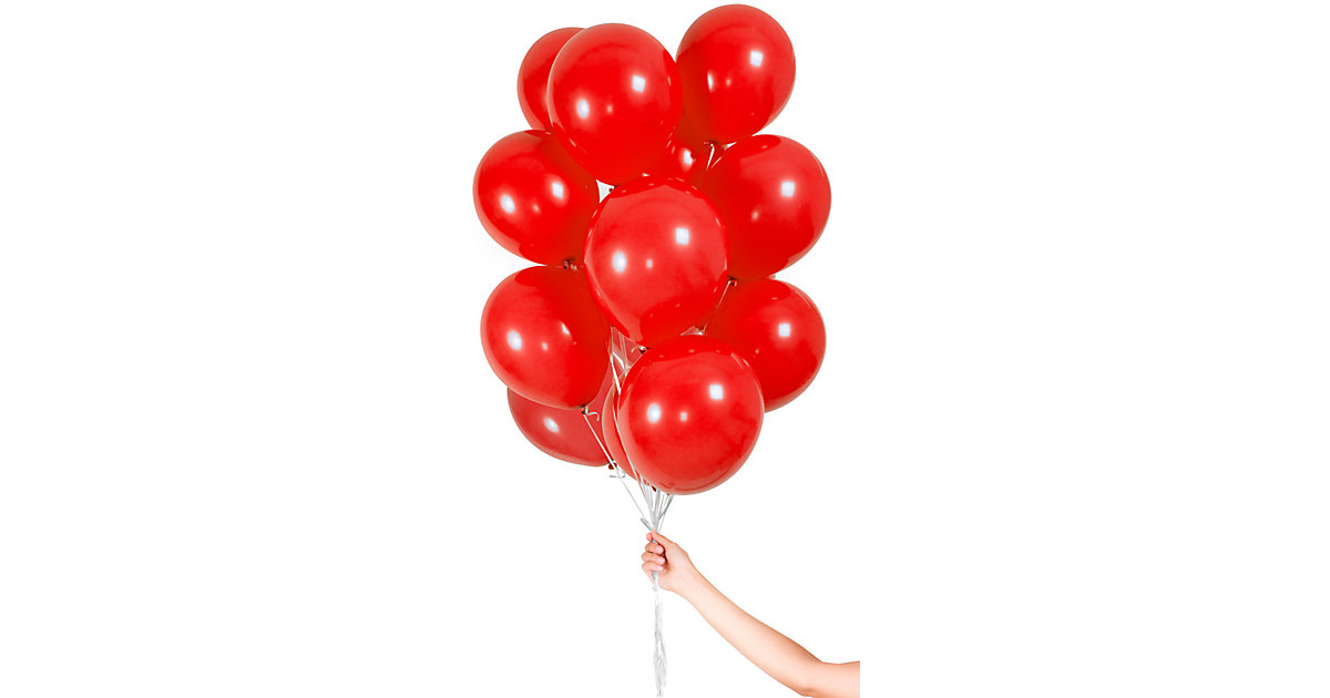 Luftballons Rot 23 cm, 30 Stück rot Luftballons Rot 23 cm, 30 Stück rot von Folat