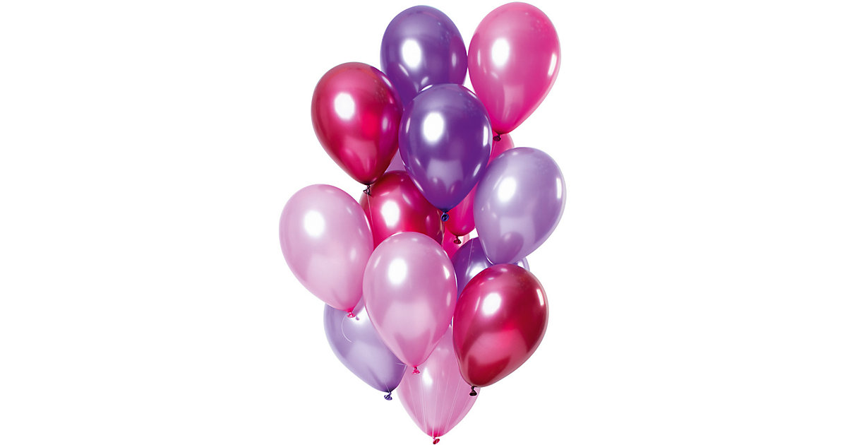 Luftballons Lilamix 30 cm, 15 Stück lila Luftballons Lilamix 30 cm, 15 Stück lila von Folat