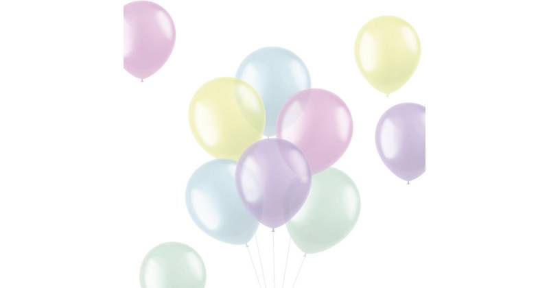 Luftballons Translucent Pastels 33 cm, 50 Stück pastell von Folat