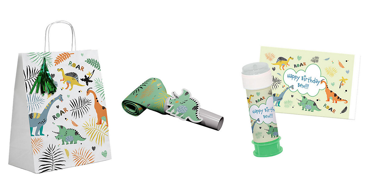 Mitgebselset Dinosaurier, 19-tlg. bunt Mitgebselset Dinosaurier, 19-tlg. bunt von Folat