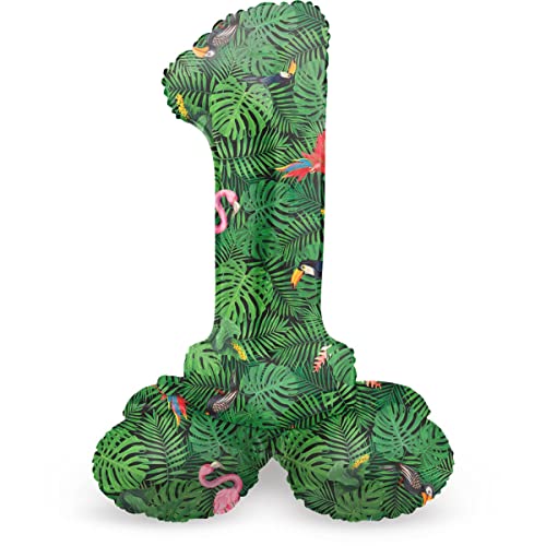 Folat 64730 Luftballon Geburtstag Stehender Ziffer Zahl 0 Jungle Vibe Grün 41 cm - Decoration Geburtstagdeko, Ballon Zahl, Kein Helium erforderlich Folat 64730 Luftballon Geburtstag Stehender Ziffer Zahl 0 Jungle Vibe Grün 41 cm - Decoration Geburtstagdeko, Ballon Zahl, Kein Helium erforderlich von Folat