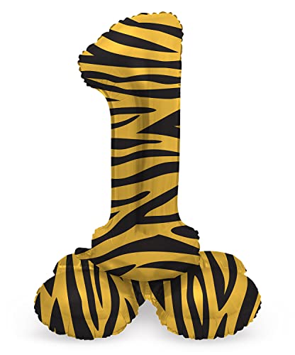 Folat 63951 Luftballon Geburtstag Stehender Ziffer 1 Tiger Chic Löwe Braun Schwarz 72 cm-Decoration Geburtstagdeko, Ballon Zahl, Kein Helium erforderlich, Colourful Folat 63951 Luftballon Geburtstag Stehender Ziffer 1 Tiger Chic Löwe Braun Schwarz 72 cm-Decoration Geburtstagdeko, Ballon Zahl, Kein Helium erforderlich, Colourful von Folat