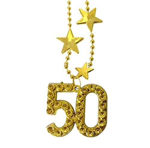 Partyzubehör Goldene Kette 50 Jahre/Geburtstag von Folat