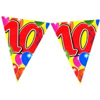 Wimpel-Partykette zum 10. Geburtstag, 10m, PVC Wimpel-Partykette zum 10. Geburtstag, 10m, PVC von Folat