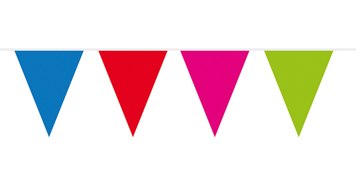 Wimpelkette Regenbogen, 10 m Wimpelkette Regenbogen, 10 m von Folat