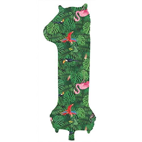 Folat 64151 Luftballon Geburtstag Ziffer Zahl 1 Jungle Vibe Grün 86 cm - Helium Ballon Decoration Geburtstagdeko, Ballon Zahl Folat 64151 Luftballon Geburtstag Ziffer Zahl 1 Jungle Vibe Grün 86 cm - Helium Ballon Decoration Geburtstagdeko, Ballon Zahl von Folat