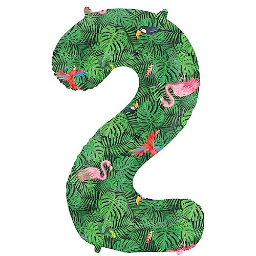 Folat 64152 Luftballon Geburtstag Ziffer Zahl 2 Jungle Vibe Grün 86 cm - Helium Ballon Decoration Geburtstagdeko, Ballon Zahl Folat 64152 Luftballon Geburtstag Ziffer Zahl 2 Jungle Vibe Grün 86 cm - Helium Ballon Decoration Geburtstagdeko, Ballon Zahl von Folat