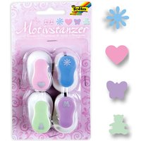 4 Motiv-Stanzer: Herz, Bär, Schmetterling, Blume z. Ausstanzen+Basteln 4 Motiv-Stanzer: Herz, Bär, Schmetterling, Blume z. Ausstanzen+Basteln von Folia Bringmann