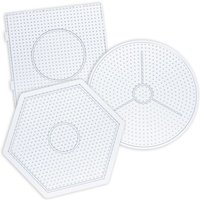 Bügel-Perlen Schablonen, gross, 3-teiliges Set Bügel-Perlen Schablonen, gross, 3-teiliges Set von Folia Bringmann