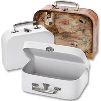 Koffer 2er Set, in weiß, in 2 Größen, zum selber Gestalten Koffer 2er Set, in weiß, in 2 Größen, zum selber Gestalten von Folia Bringmann