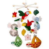 Mobile-Set "Tierwelt", 14 Teile, lustige Kinderzimmer Deko mit Tiermotiven von Folia Bringmann