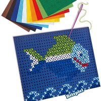 Stickkarton-Set, 25-tlg. mit Garn, Nadeln u. Vorlagen, Motive selber sticken Stickkarton-Set, 25-tlg. mit Garn, Nadeln u. Vorlagen, Motive selber sticken von Folia Bringmann