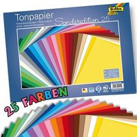 Tonpapier 25 Blatt, 25 versch. Farben, 25cm x 35cm, ideal zum Basteln Tonpapier 25 Blatt, 25 versch. Farben, 25cm x 35cm, ideal zum Basteln von Folia Bringmann