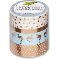 Washi Tape - Hotfoil Rosegold, 4er Packung, rückstandslos entfernbar Washi Tape - Hotfoil Rosegold, 4er Packung, rückstandslos entfernbar von Folia Bringmann
