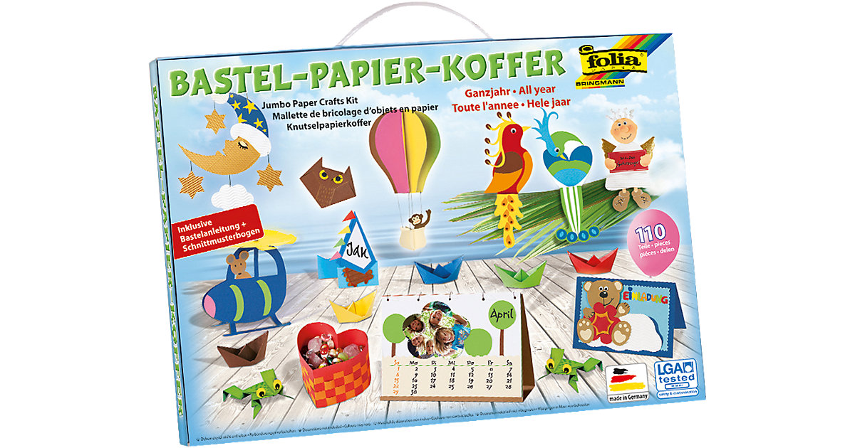 Bastelkoffer Ganzjahr, 110 Teile Bastelkoffer Ganzjahr, 110 Teile von folia