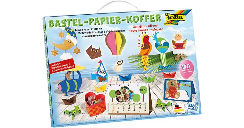 Bastelkoffer Ganzjahr, 110 Teile von folia