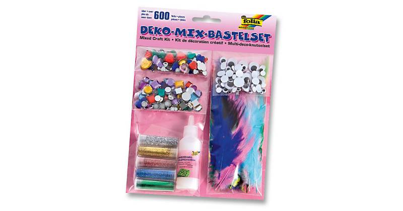 Deko-Mix-Bastelset, über 600 Teile von folia