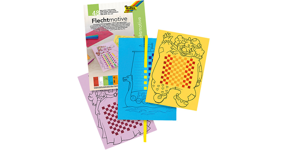 Flechtmotive aus Tonpapier, 48 Blatt Flechtmotive aus Tonpapier, 48 Blatt von folia