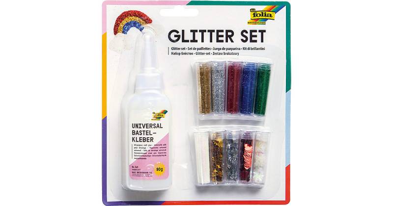 Glitterset XL, 11-tlg. von folia