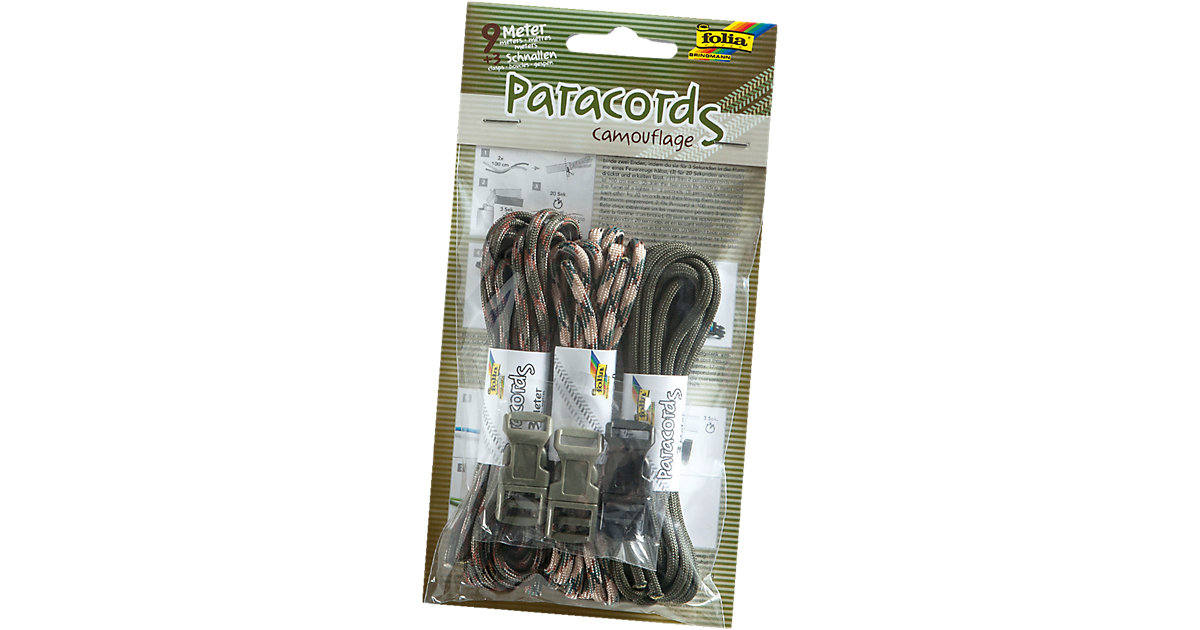Paracords Camouflage, 9 m & Zubehör Paracords Camouflage, 9 m & Zubehör von folia