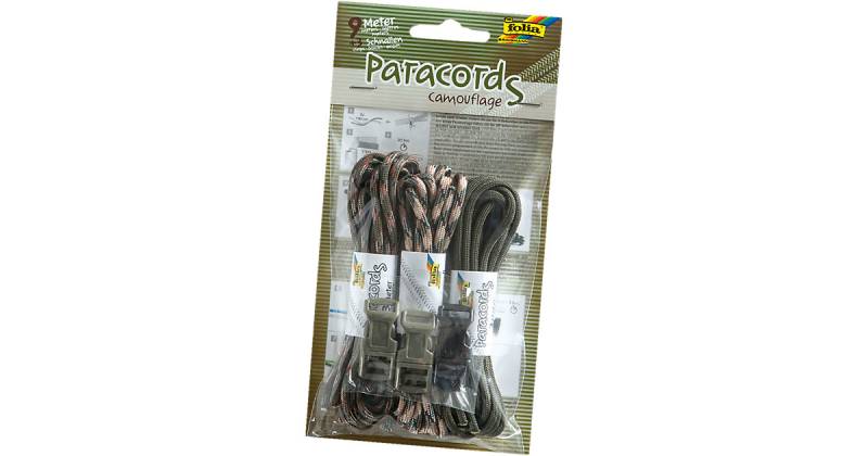 Paracords Camouflage, 9 m & Zubehör von folia
