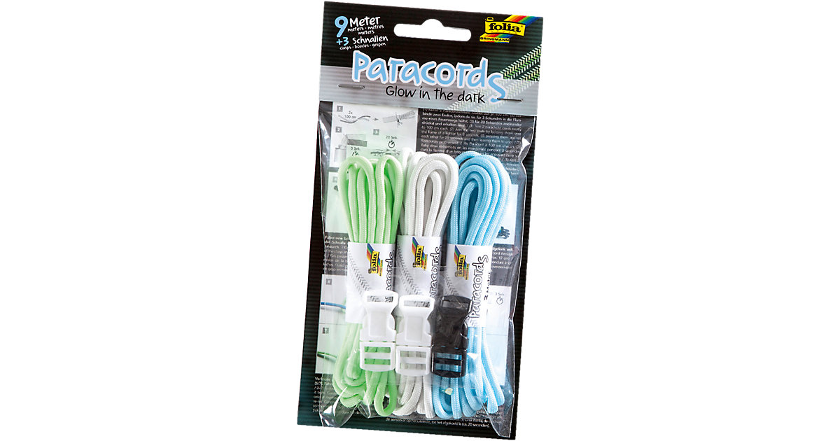 Paracords Glow in the dark, 9 m & Zubehör Paracords Glow in the dark, 9 m & Zubehör von folia