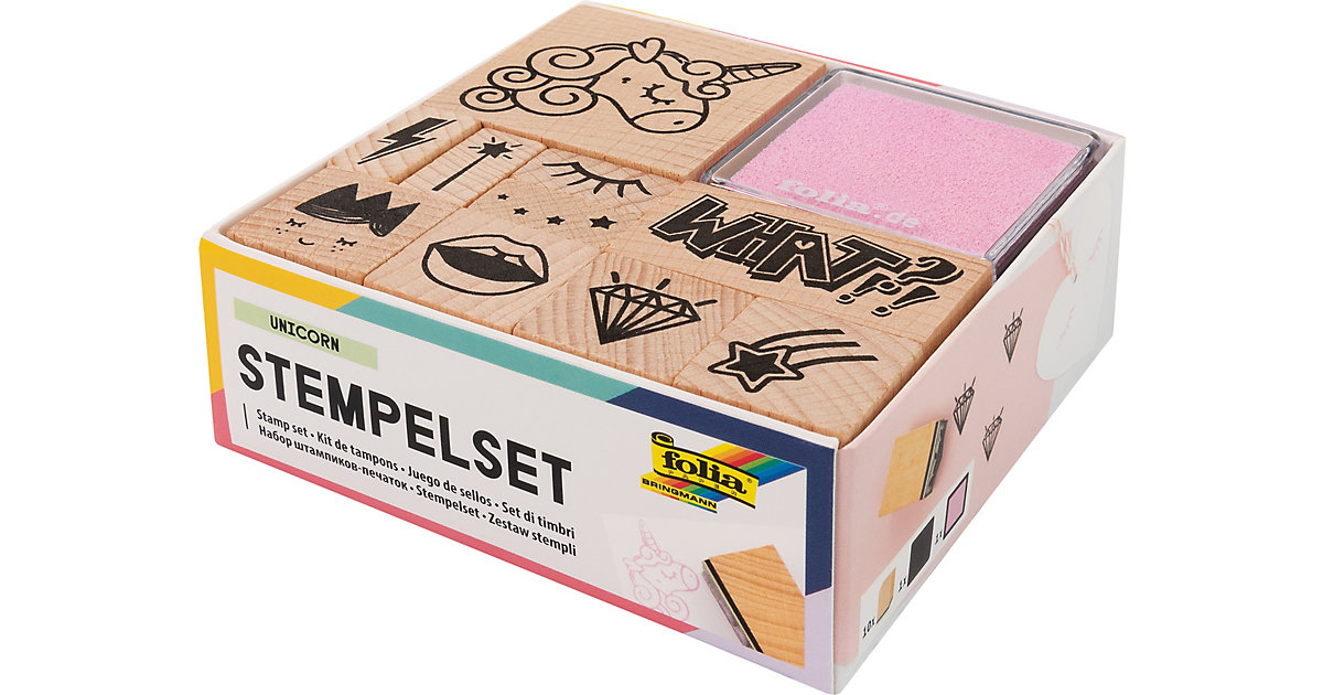 Stempelset Einhorn Stempelset Einhorn von folia