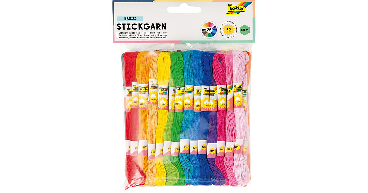 Stickgarn, 52 Docken Stickgarn, 52 Docken von folia