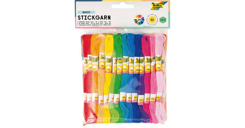 Stickgarn, 52 Docken von folia