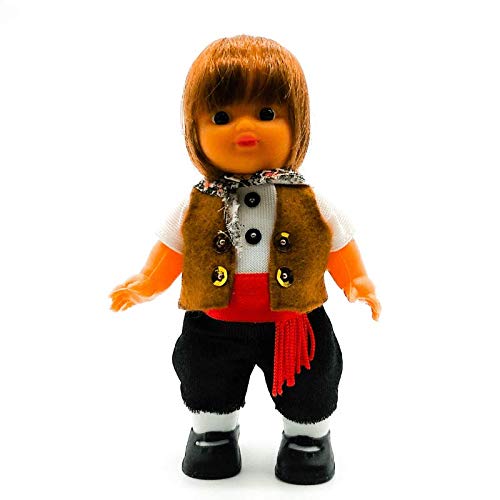 Folk Artesanía 15 cm große Sammlerpuppe. Regionales Kleid von Riojano La Rioja von Folk Artesanía