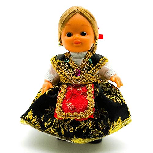 Folk Artesanía 15 cm große Sammlerpuppe. Regionales Kleid von Zamorana Zamora von Folk Artesanía