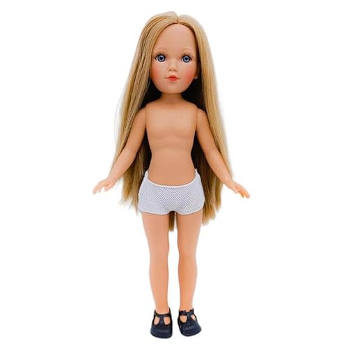 Folk Artesanía Mari's Nackte Puppe, 35 cm, Rotes Vidal Dolls, Original von Folk Artesanía