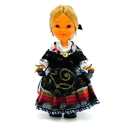 Folk Artesanía Regionale Puppe Kollektion 25 cm mit typischem Kleid Alpukara, Granada, Spanien. von Folk Artesanía