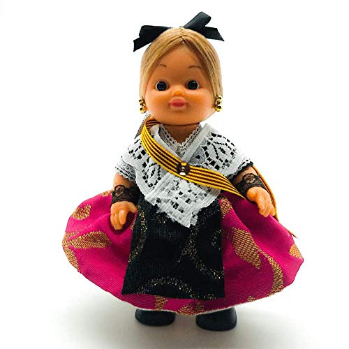 Folk Artesanía Sammelpuppe 15 cm. Regionales Kleid mit Catalana Catalan Barcelona Hergestellt in Spanien Ähnlich von Folk Artesanía