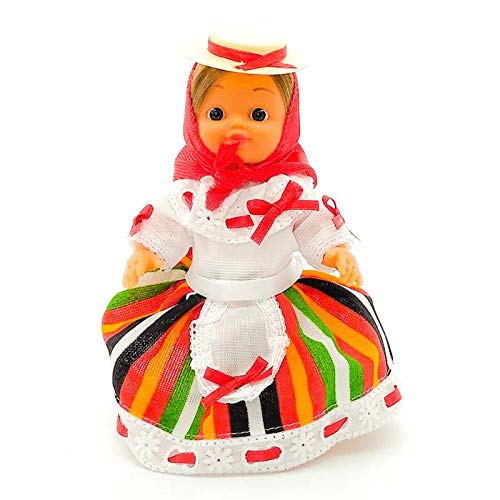 Folk Artesanía Sammelpuppe 15 cm. Regionales Kleid mit Gran Canaria Popular Islas Canarias Kanarias von Folk Artesanía