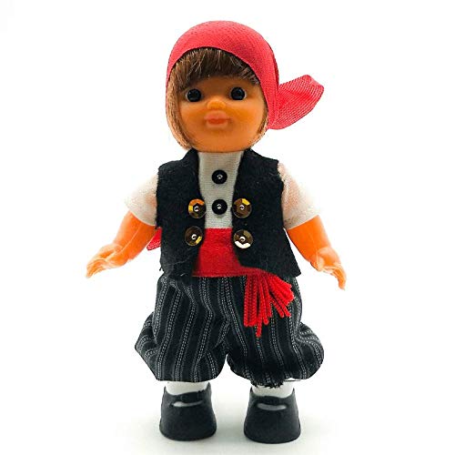 Folk Artesanía Sammlerpuppe, 15 cm, Mallorquín Mallorca, regionales Kleid, Mallorquín Mallorca von Folk Artesanía