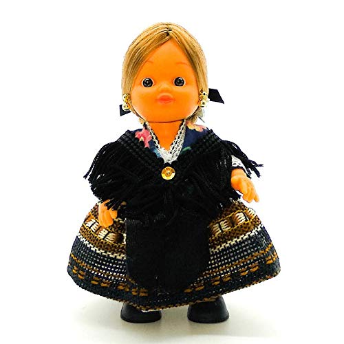 Folk Artesanía Sammlerpuppe, 15 cm, regionales Kleid von Alpujarra Granada Granada Granada von Folk Artesanía