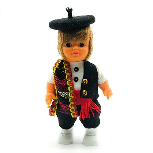 Folk Artesanía Sammlerpuppe, 15 cm. Regionales Kleid von Manchego Castilla la Mancha von Folk Artesanía