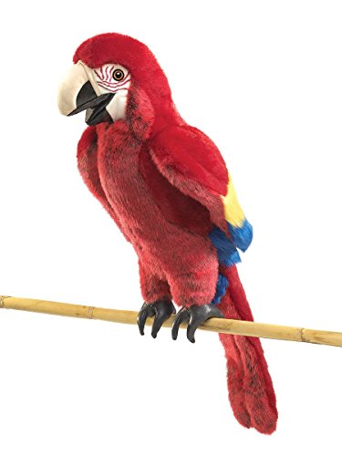 Folkmanis Scarlet Macaw Hand Puppet von The Puppet Company