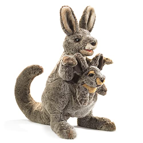 Känguru mit Baby/Kangaroo with Joey von Folkmanis