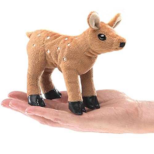 Folkmanis 2760 Mini Fawn Finger Puppet, Brown/Multicolor, 1 Count von Folkmanis