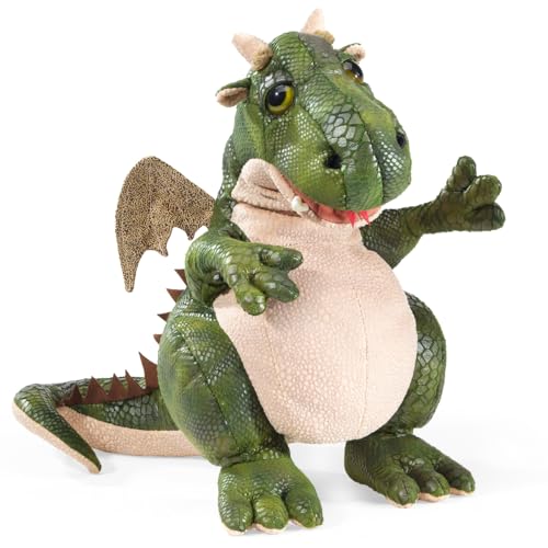 Folkmanis Friendly Dragon/Freundlicher Drache 3211 Handpuppe von Folkmanis