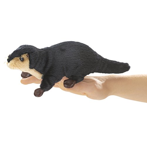 Folkmanis Puppets 2684 Mini River Otter Puppet and Theatre von Folkmanis