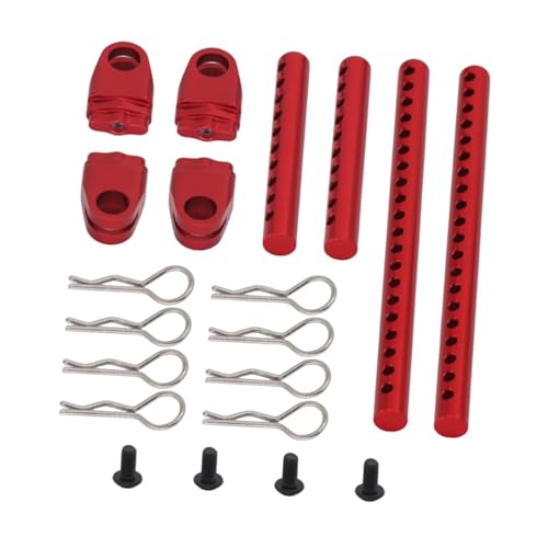 Folpus 1/10 RC Spalte RC Auto Körper Post Zubehör Aluminium Legierung für TT02, Rot Folpus 1/10 RC Spalte RC Auto Körper Post Zubehör Aluminium Legierung für TT02, Rot von Folpus