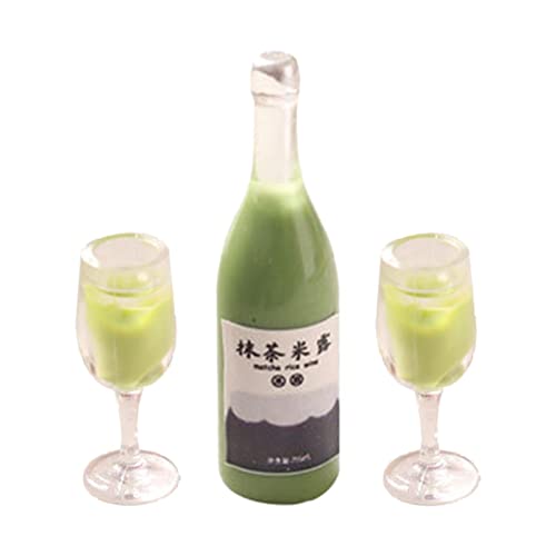 Folpus 1/12 Miniatur Trinkflasche Zubehör Bar Dekor, Geschirr Trinkflasche, Simulation Trinkflasche Modell für Einrichtung, Geschenk Folpus 1/12 Miniatur Trinkflasche Zubehör Bar Dekor, Geschirr Trinkflasche, Simulation Trinkflasche Modell für Einrichtung, Geschenk von Folpus