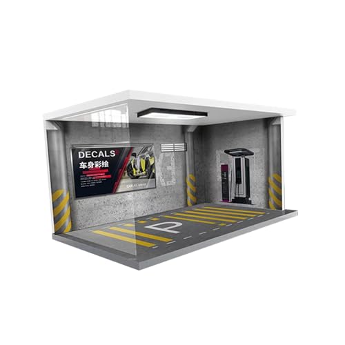 Folpus 1/18 Modellauto Vitrine mit Integrierter Lichtquelle für Sammler, Grau Folpus 1/18 Modellauto Vitrine mit Integrierter Lichtquelle für Sammler, Grau von Folpus