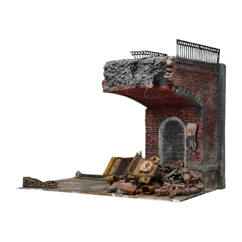 Folpus 1/35 Miniaturbrückengebäude Haus Sandtisch Layout Prop Diorama Kollektion Ornaments Straßenszenenausstellungsmontage Modell, Style B Folpus 1/35 Miniaturbrückengebäude Haus Sandtisch Layout Prop Diorama Kollektion Ornaments Straßenszenenausstellungsmontage Modell, Style B von Folpus