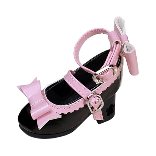 Folpus 1/4 BJD Puppenschuhe High Heels Puppenkleid Tanzschuhe für Geschenkliebhaber Cosplay Mini House, Schwarz Folpus 1/4 BJD Puppenschuhe High Heels Puppenkleid Tanzschuhe für Geschenkliebhaber Cosplay Mini House, Schwarz von Folpus