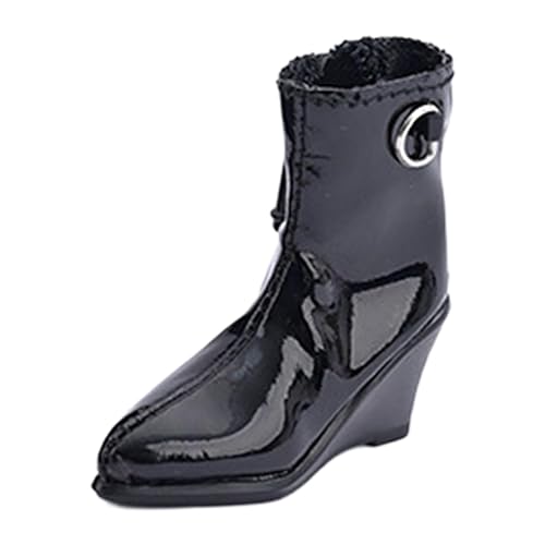 Folpus 1/6 Actionfigur Schuhe Puppenkostüm Zubehör Hohlstiefel Mini Miniaturmodell für 12 Zoll weibliche Figuren Körperpuppen, Schwarz Folpus 1/6 Actionfigur Schuhe Puppenkostüm Zubehör Hohlstiefel Mini Miniaturmodell für 12 Zoll weibliche Figuren Körperpuppen, Schwarz von Folpus